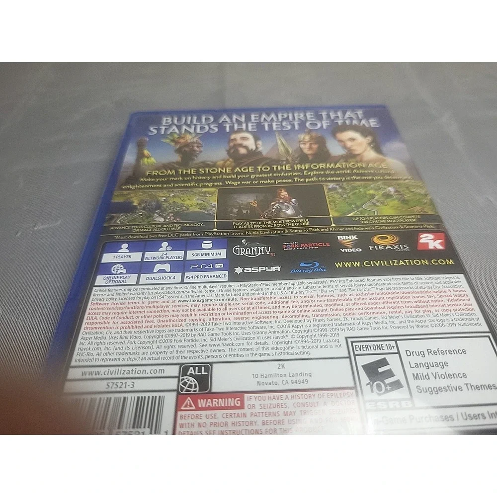 Civilization‎ VI - Sony PlayStation 4 CIB